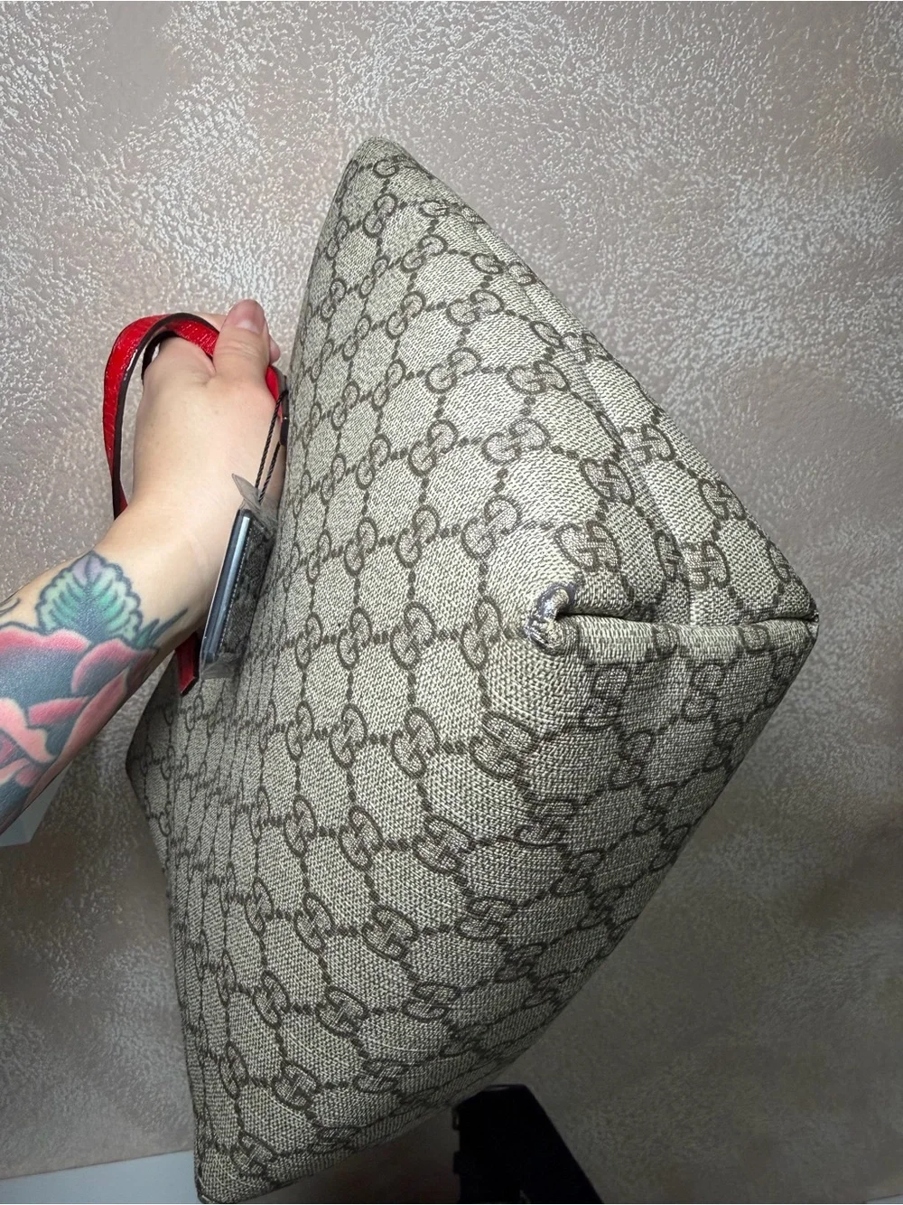 Gucci Rainbow Butterfly Mini Tote in Multicolor and Red Trim